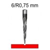 6mm, radius R0.75 +15.00 лв.